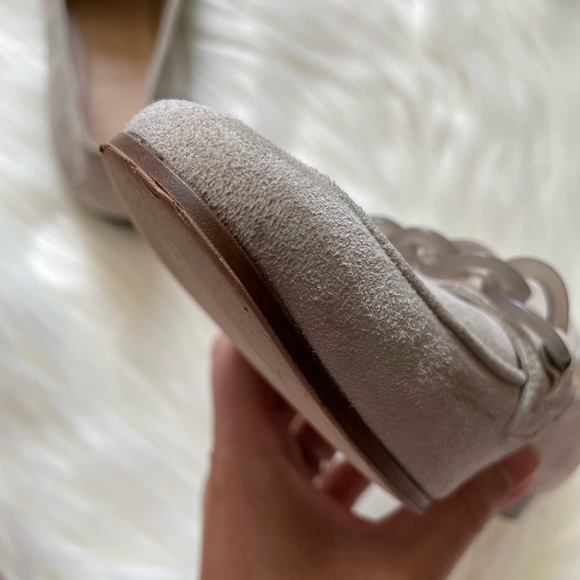 J CREW Suede Charlie Women Loafers In Light Grey Size 6 - Picture 9 of 10